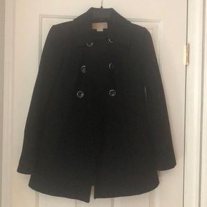 MICHAEL by Michael Kors Black Peacoat - size US 4